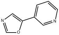 5-(3-ピリジニル)オキサゾール 化学構造式