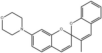 4-(3'-甲基-2,2'-螺双[2H-1-苯并吡喃]-7-基)吗啉 结构式