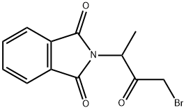 N-(3-溴-1-甲基-2-氧代丙基)邻苯二甲酰亚胺, 70386-38-8, 结构式