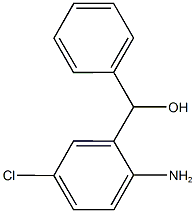 2-アミノ-5-クロロベンズヒドロール 化学構造式
