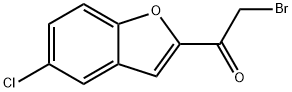 2-溴-1-(5-氯-2-苯并呋喃基)乙酮, 7039-74-9, 结构式