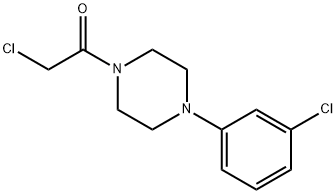 1-(CHLOROACETYL)-4-(3-CHLOROPHENYL)PIPERAZINE HYDROCHLORIDE Struktur