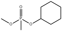 Cyclohexyl methyl methylphosphonate 化学構造式