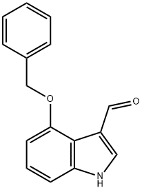 4-ベンジルオキシインドール-3-カルボキシアルデヒド 化学構造式