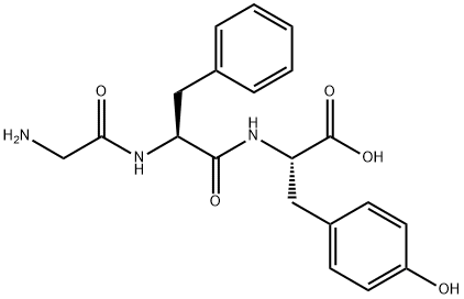 H-GLY-PHE-TYR-OH Structure