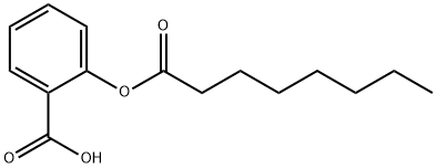 2-辛酰氧基苯甲酸, 70424-62-3, 结构式
