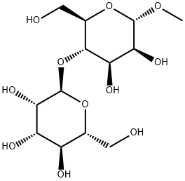甲基 4-O-(Α-D-吡喃甘露糖基)-Α-D-吡喃甘露糖苷, 70427-91-7, 结构式