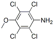 2,3,5,6-テトラクロロ-4-メトキシベンゼンアミン 化学構造式