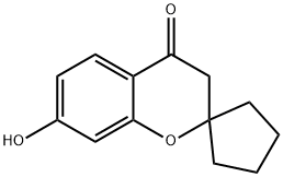 7-HYDROXYSPIRO[CHROMAN-2,1'-CYCLOPENTAN]-4-ONE Structure