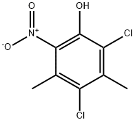 2,4-二氯-3-甲基-6-硝基苯酚 结构式