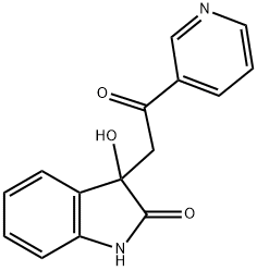 3-hydroxy-3-(2-oxo-2-pyridin-3-ylethyl)-
1,3-dihydro-indol-2-one Struktur