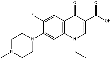 Pefloxacin Struktur