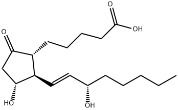 2,3-丁炔前列腺素E1, 7046-40-4, 结构式
