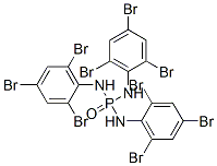 N,N',N''-Tri-(2,4,6-tribromophenyl)phosphoric acid triamide Struktur