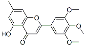 5-hydroxy-7-methyl-2-(3,4,5-trimethoxyphenyl)chromen-4-one Struktur
