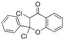 2,3-dichloro-2-phenyl-chroman-4-one Struktur