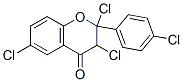 2,3,6-trichloro-2-(4-chlorophenyl)chroman-4-one Struktur
