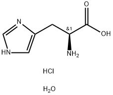 L-ヒスチジン塩酸塩一水和物 化学構造式