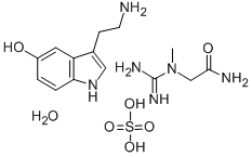 5-Hydroxytryptamine Creatine Sulfate Monohydrate Structure