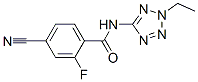 Benzamide, 4-cyano-N-(2-ethyl-2H-tetrazol-5-yl)-2-fluoro- (9CI) Structure