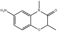 6-amino-2,4-dimethyl-2H-1,4-benzoxazin-3(4H)-one(SALTDATA: FREE) 化学構造式