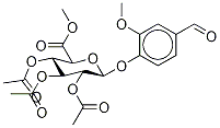 4-ForMyl-2-Methoxyphenyl β-D-Glucopyranosiduronic Acid Triacetate Methyl Ester Structure