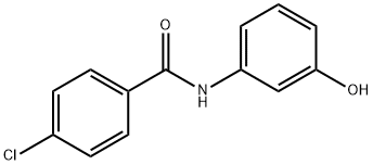 4-クロロ-3'-ヒドロキシベンズアニリド 化学構造式