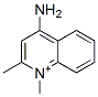 1-methyl-4-amino-2-methylquinolinium Structure