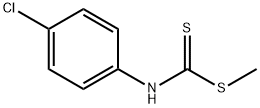 4-Chlorophenyldithiocarbamic acid methyl ester Structure