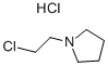 1-(2-CHLOROETHYL)PYRROLIDINE HYDROCHLORIDE 化学構造式