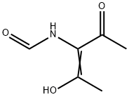 Formamide, N-(1-acetyl-2-hydroxy-1-propenyl)- (9CI) 结构式