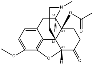 7,8-Dihydro-14-hydroxycodeinone Acetate 化学構造式