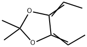 1,3-Dioxolane,  4,5-diethylidene-2,2-dimethyl- Struktur