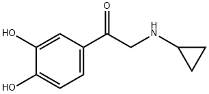 Ethanone, 2-(cyclopropylamino)-1-(3,4-dihydroxyphenyl)- (9CI) 结构式