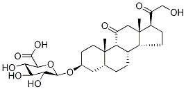 (3α,5α)-21-Hydroxy-11,20-dioxopregnan-3-yl β-D-Glucopyranosiduronic Αcid Struktur