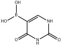 2,4-ジオキソ-1,2,3,4-テトラヒドロ-5-ピリミジニルボロン酸 化学構造式