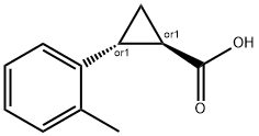 (1R,2R)-2-o-tolylcyclopropanecarboxylic acid Structure