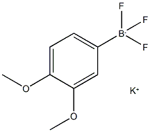 3.4-二甲氧基苯基三氟硼酸钾, 705254-33-7, 结构式