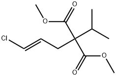 Propanedioic acid, 2-[(2E)-3-chloro-2-propen-1-yl]-2-(1-methylethyl)-, 1,3-dimethyl ester Structure