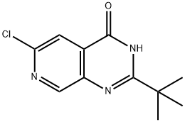 PYRIDO[3,4-D]PYRIMIDIN-4(3H)-ONE, 6-CHLORO-2-(1,1-DIMETHYLETHYL)- Struktur