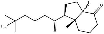 (1R,3aR,7aR)-1-((R)-6-hydroxy-6-Methylheptan-2-yl)-7a-Methylhexahydro-1H-inden-4(2H)-one 化学構造式