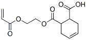 4-Cyclohexene-1, 2-dicarboxylic acid, mono[2-[(1-oxo-2-propenyl)oxy]-ethyl]ester Structure
