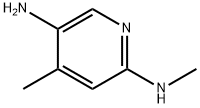 2-メチルアミノ-4-メチルピリジン-5-アミン 化学構造式