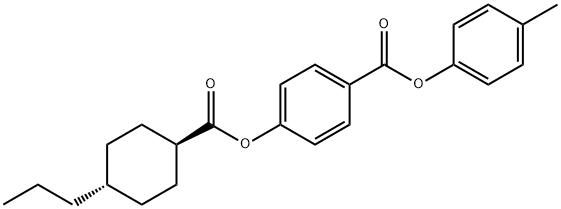 4-Methylphenyl 4-[(trans-4-propylcyclohexyl)carbonyloxy]benzoate Structure