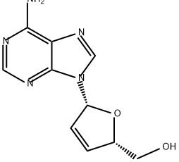 2',3'-二脱氧-2',3'-二氢腺苷,7057-48-9,结构式