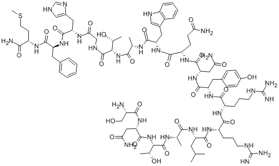 蛙紧张肽R, 70572-93-9, 结构式