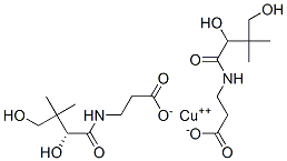 copper(2+) (R)-N-(2,4-dihydroxy-3,3-dimethyl-1-oxobutyl)-beta-alaninate Struktur