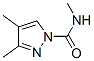 1H-Pyrazole-1-carboxamide,  N,3,4-trimethyl- Struktur