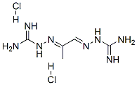 3,3'-(1-methylethane-1,2-diylidene)dicarbazamidine dihydrochloride Structure
