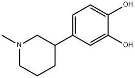 1,2-Benzenediol, 4-(1-methyl-3-piperidinyl)- (9CI) Struktur